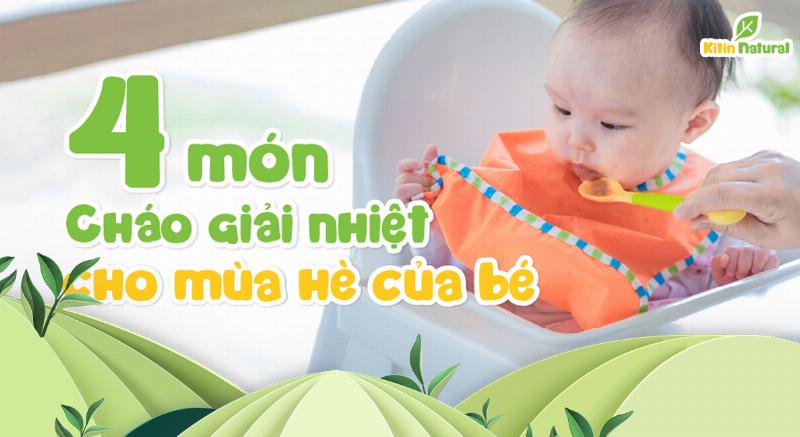 Em bé vui vẻ ăn cháo thịt vịt dinh dưỡng cho bé
