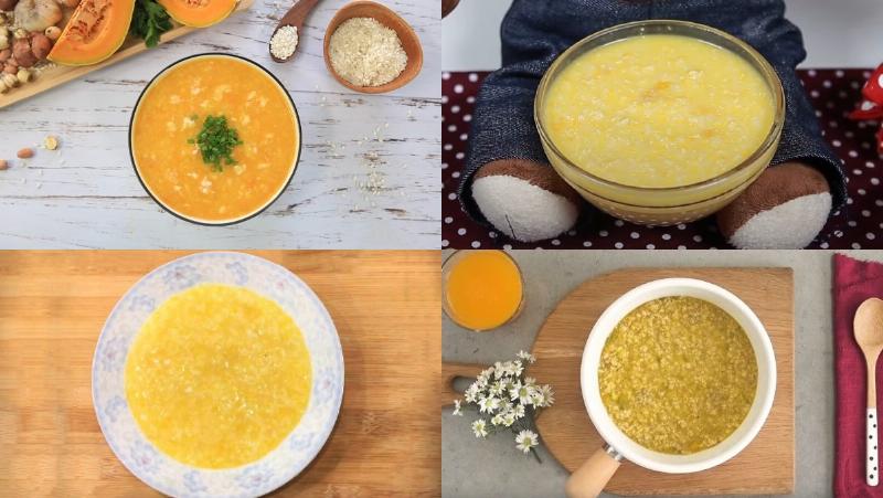 Cháo thịt vịt bí đỏ sánh mịn đầy màu sắc cho bé