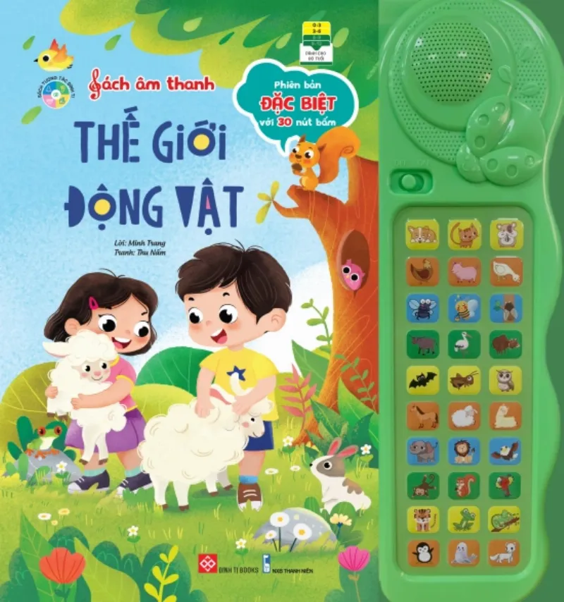 Sách âm thanh tiếng Anh với các nút bấm cho bé 2 tuổi học từ vựng và âm thanh