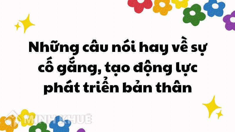 Cố gắng mỗi ngày