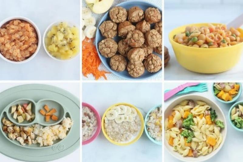 Cơm nát mềm với các loại thức ăn được cắt nhỏ, món ăn thay thế hấp dẫn cho bé ngán cháo