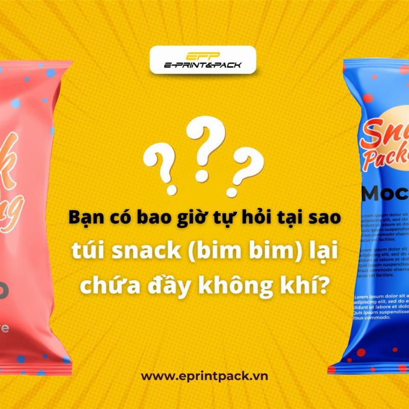 Hình ảnh minh họa túi bim bim căng phồng chứa khí nitrogen