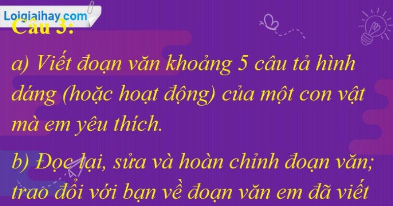 Danh sách từ ngữ miêu tả con vật giúp làm bài 30C em tả con vật sinh động hơn